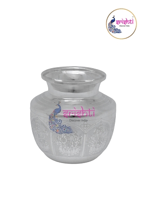SSSD-Pure Silver Ashatalakshmi Kalash-125 Grams USA & CANADA