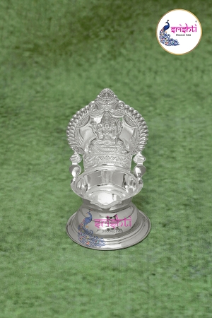 SSSD-Pure Silver Kamakshi Diya-24 Grams USA & CANADA