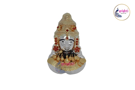 SSSD-Pure Silver Goddess Face with Ornaments Decorated-48 Grams USA & CANADA