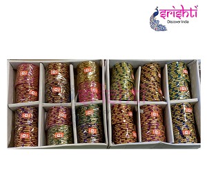 SPPB-Assorted Color Bangle Set-1 Dozen (2-2)-M05 (SPMB0044-2.2S) 