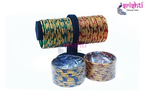 SPPB-Assorted Color Bangle Set-2 Dozen (3)-M10 (SPMB0065-3S) 