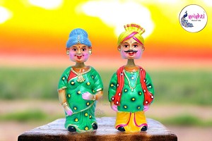 SVPD-Chettiyar Chettichi  Pair-10 Inches-M02 (SNVP0017) 