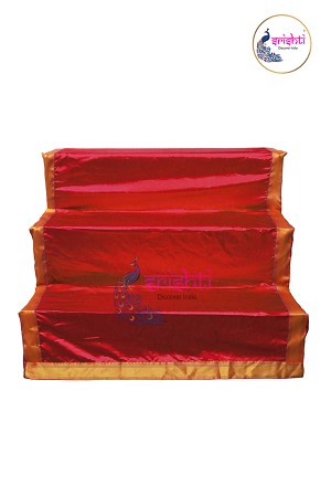 SHKA-Golu Stand Cover-Red Color-3 Step (SKHA0026) 